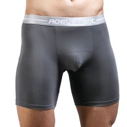 Large Size XL-7XL Men's Boxers Shorts Modal Underwear Man Breathable Pouch Panties Middle Long Leg Underpants Male Cueca Hombre