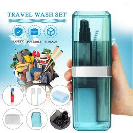 Storage Bags Portable Toothbrush Case Toothpaste Holder Box Organizer Household Cup For Outdoor Travel Bathroom