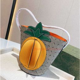 Totes Pineapple Cubic Tote Bag Designer Bags Doubleg guooi Women Luxurys Handbag Shoulder Shopping Bags Womens Designers Purse Wallet