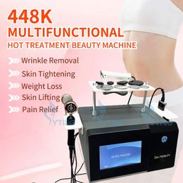 Indiba 448KHz RET CET RF Tecar Therapy Body Slimming Machine Physiotherapy Radio Frequency Wrinkle Removal Face Lifting Cellulite Reduction