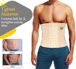 LAZAWG Waist Trainer for Men Weight Loss Band Waist Cincher Trimmer Belly Belt Slimming Girdle Corset Gym Strap Wrap Body Shaper