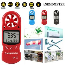TL-300 Mini Multipurpose Anemometer Digital Anemometer LCD Wind Speed Temperature Humidity Meter with Hygrometer Thermometer