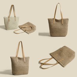 Ladies Grass Evening Beach Bags Woven Women's Bag Large Capacity Tote Shoulder Underarm Vacation Shopping