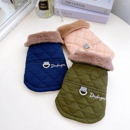 Dog Apparel Multi Colours Warm Coats For Dogs Autumn And Winter Clothing Pets With Collar Cotton Padded Est Puppy Jackets