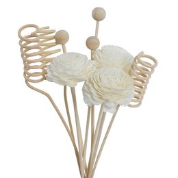 6PCS8PCS9PCS Artificial Flower Rattan Reed Fragrance Aroma Diffuser Refill Stick DIY Floral 240520