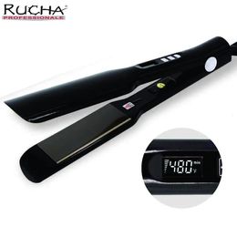 Hair Flat Iron Straightener Dual Voltage Irons 2 Inch Plate for Woman Brazilian Keratin Treatment 240425