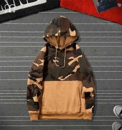 Men Camouflage Hoodies Fashion Brand Casual Hip Hop Mens Fleece Hoodies Military Pocket Full Sleeve Hooded Pullover Male Clothes T1634359