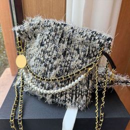 10A Fashion Mini Garbage Shoulder Women Handbags Bags Designer Cloth Handbag Chain Bag Letter A essories High Quality Bags Woolen Sho Svsh