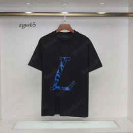 Designer Louiseviution Men Shirt Womens Tshirts With Star Letters Luxury Tees Print Shorts Sleeve Clothes Graphic Tee Shirt 561