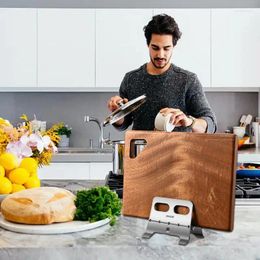 Kitchen Storage Cutting Board Rack Adjustable Gravitation Based Holder For Chopping Vertical Pot Lid Multifunctional Innovative Book