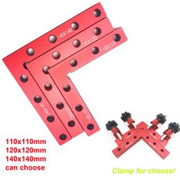 90 Degree 120/140mm Positioning Squares 4.7" x 4.7" Aluminium Alloy Right Angle Clamps Woodworking Carpenter Tool L Block Square