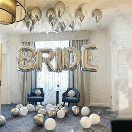 Party Decoration 57pcs Sliver Theme Bride To Be Wedding Balloon Garland Arch Kit Set For Bridal Shower Anniversary Valentine's Day Festival