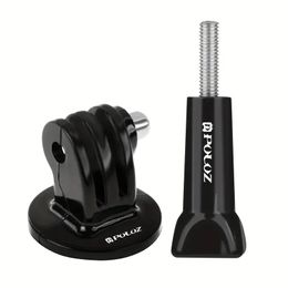 PULUZ Camera Tripod Mount Adapter With Long Screw For GoPro Hero11 Black/ HERO10 Black/9 Black/8 Black/7/6/5/5 Session/4 Session/4/3+/3/2/1, DJI Osmo Action And Other Cameras