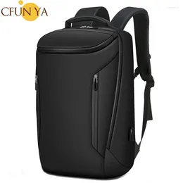 Backpack CFUN YA Luxury Fashion Black Backpacks For Men Computer Bag 2024 USB Waterproof College Student Schoolbag Business Male Knapsack