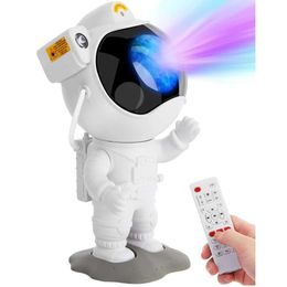 LED Light Projector - Astronaut Nebula Ceiling Light with Timer Remote Control