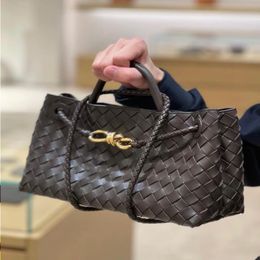 10A Fashion Real Leather Women Designer Purse Buckle Knitting Handmade Handbags Shopping Evening Totes Bags Andiamo B Handle Large Shou Qkoh