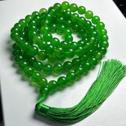 Bangle 12mm Certified Natural Green Myanmar Jade Jadeite 108 Round Beads Necklaces