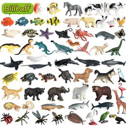 Novelty Games Hot Simulation Ocean Animal Insect Farm Jungle Horse Tiger Bear Dinosaur Figurines Zoo Figures Cognition Educational Toy for Kid Y240521