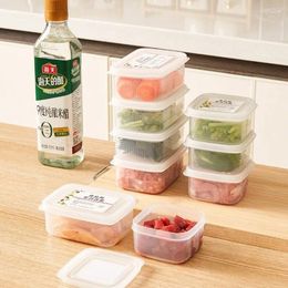 Storage Bottles Refrigerator Food Cooler Container Stackable Saver Box With Lid Square Plastic Single-layer Sealed