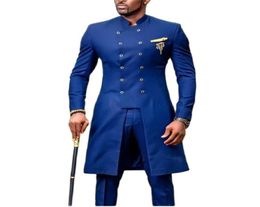 Men039s Suits Blazers JELTOIN African Design Slim Fit Men For Wedding Groom Tuxedos Royal Blue Bridegroom Man Prom Party Blaz8634467