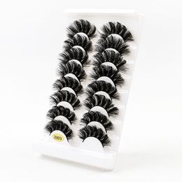 Russia False Eyelashes DD Curl Russian Volumes 3D Fluffy Mink Lashes Reusable Fake Russia Extensions Faux Cils