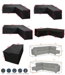 Waterproof Corner Furniture Cover, L Shape, All-Purpose Covers, Garden, Patio, Outdoor, Sofa Protector, Anti-Dust
