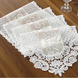 Table Cloth Lace Floral Flag Home Decoration Embroidery Tea Tablecloth Dining Room Runner El Cover Polyester