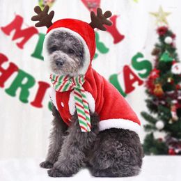 Dog Apparel Cute Hoodie Elk Shape Coats Pet Christmas Cosplay Costume Clothes Dogs Hooded Sweatshirt For Puppies Pets Clothing