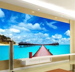 Wallpapers 3d Wallpaper Mural Sea Landscape Custom Po Stereoscopic Living Room TV Background Wall