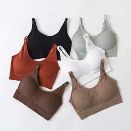 Women's Tanks Camis Underwear womens non steel ring underwear bra tube top wrapping chest beauty back active cotton thin section tube top d240521