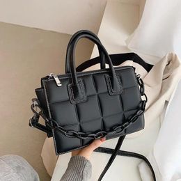 Shoulder Bags OLSITTI High Quality Lattice Pattern Leather For Women 2024 Designer Minimalist Retro Female Handbag Crossbody