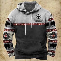 Men's Hoodies Retro Racing Graphic Hoodie Sweatshirts 3D Print Vintage Hooded Sweatshirt Oversized Clothing Fashion Streetwear Pullover