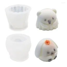 Baking Moulds Animal Gelatin Mould For Dessert Flexible Milk Jelly Silicone Bear/d Cake Jewellery Making Tool DXAF