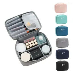 Storage Bags Square Makeup Bag Korean Make Up Female Cosmetic Portable Travel Personalised Toiletries