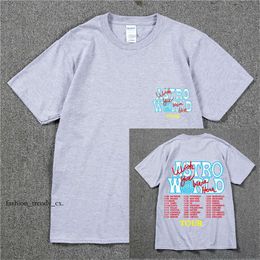 Designer T-Shirt Men's T-Shirts New Fashion Hip Hop T Shirt Men Women Jack Cactus Astroworld Harajuku T-Shirts YOU WERE HERE Letter Print Tees Tops 918