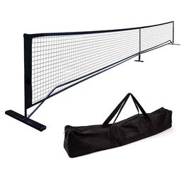 Portable Pickleball Net Set System with Metal Frame Stand and Regulation Size Net Including Carrying Bag