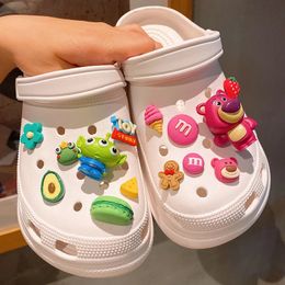 Whole Set DIY Hole Shoes Charms for Cute Cartoon Handmade Designer Quality Garden Shoe Decoration Girl Gift 240521