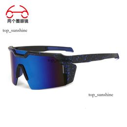 sunglasses for women Two circle new sunglasses, men's outdoor colorful glasses, sports cycling glasses