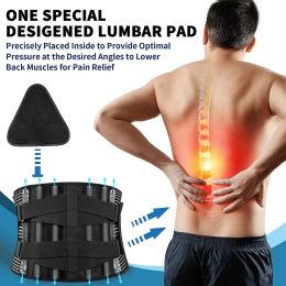 Tcare Sports Works Back Brace Lower Back Pain Relief with Removable Lumbar Pad - Unisex Gym Lumbar Braces for Sciatica Scoliosis