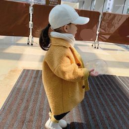 Jackets Toddlers Long Jacket Solid Children Girls Clothes For Spring Baby Outerwear Coat Girl 90-130 Kids Autumn