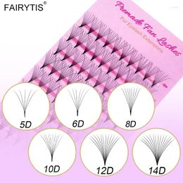 False Eyelashes FAIRYTIS Premade Volume Fans 5D/6D/8D/10D/12D/14D Eyelash Extensions Ready Made Pointy Natural Soft Faux Mink Individual