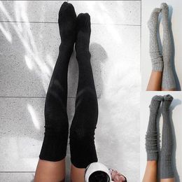 Women Socks Crochet Knitted Stocking Boot Cover Lace Trim Legging Wool Warm Knit Over Knee Thigh High Stockings