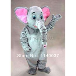 mascot Pink Ears Elephant Mascot Costume Elephish Elephould Holiday Animal Mascotte Outfit Suit Mascot Costumes