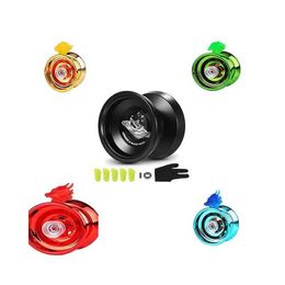 Yoyo 4-color childrens magic yoyo responsive high-speed Aluminium alloy lathe with rotating strings suitable for boys girls and elderly H240521