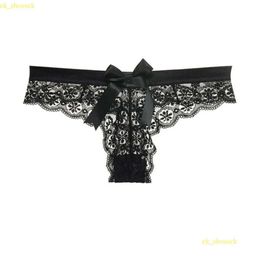 Kvinnor bow sexig vit spets underkläder sträng underkläder kvinnlig t-back thong ren trosor tillbaka transparenta knickers kvinnors kvinnors thong 910