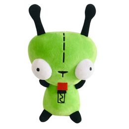 Stuffed Plush Animals 20cm Alien ET 3D Eyes Green Invader ZIM GIR Dog Plush Figure Toy Soft Stuffed Collectible Toy Christmas Gift Toys for Children Q240521