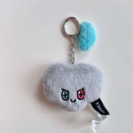 3PCS Kpop TREASURE TRUZ Plush Cartoon Cute Keychain Bag Pendant MINI Doll Decoration CHILLI ROMY YOCHI BONBON Gift Fans Collection