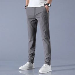 2024 Ice Silk Breathable Golf Pants Mens Casual Pants Cool Sports Pants Soft Sports Pants Summer Jogging Pants Comfortable 240430
