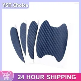 Makeup Brushes Carbon Fibre Scratches Resistant Cover Waterproof Texture Car Styling Accessories Auto Door Bowl Sticker Universal