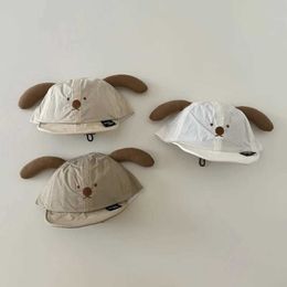 Caps Hats Spring and Summer Childrens Boys Girls Baseball Hat Cartoon Dog Pattern Thin Breathable Quick Drying Baby Sun Outdoor d240521